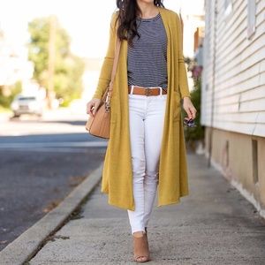 LulaRoe Mustard Yellow Sarah